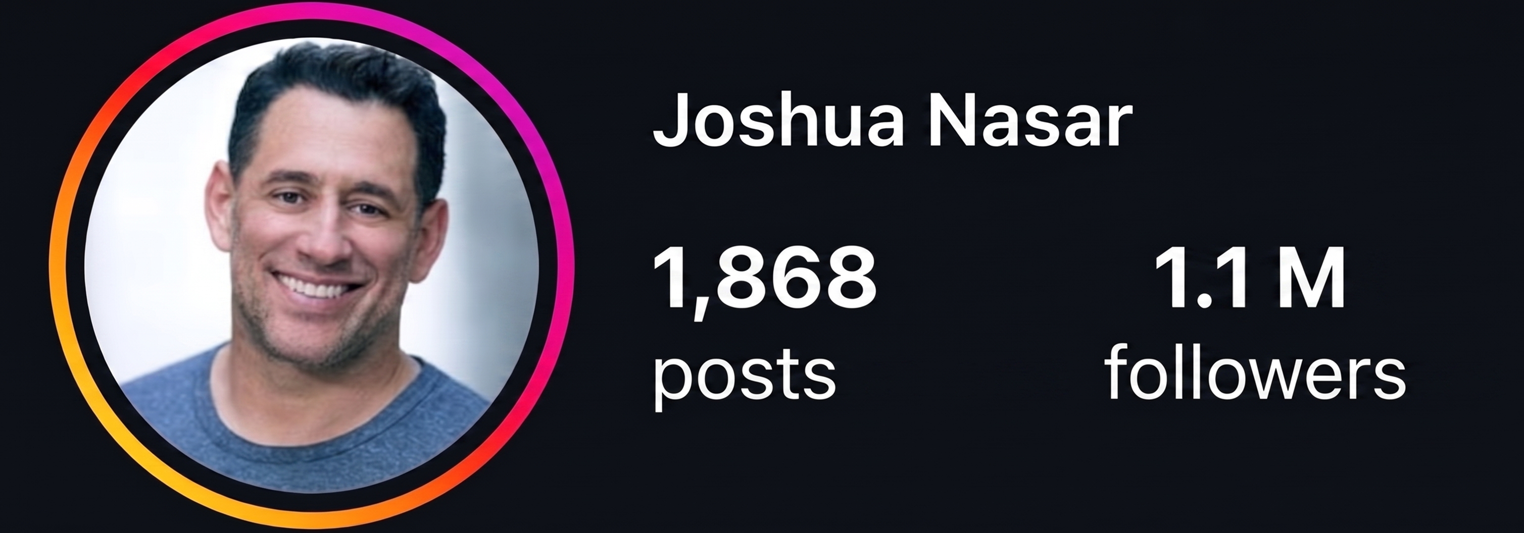 Josh Instagram engagement